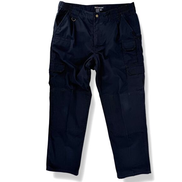 5.11 Tactical Series Pants Dark Navy Blue Mens Sz 36x32 Cargo Ripstop Work Duty - Picture 1 of 7